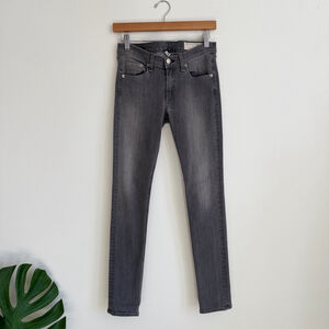 Rag & Bone Jean Skinny Buxton Grey Wash Women's Size 27 Stretch Denim Jeans